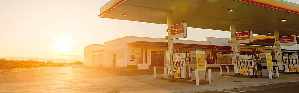 shell station near