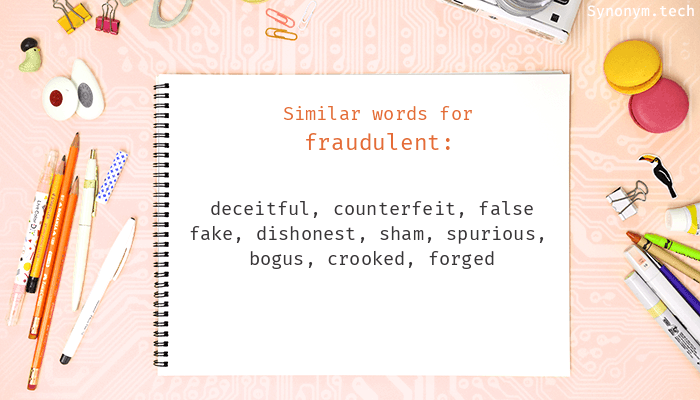 fraudulent synonym