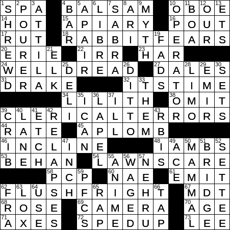 a full supply crossword clue