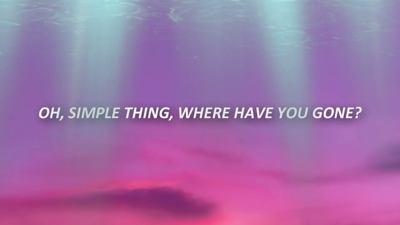 a simple thing where have you gone lyrics