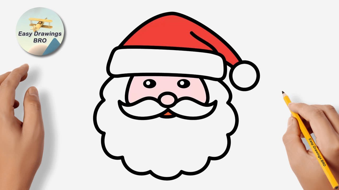 easy drawing santa claus