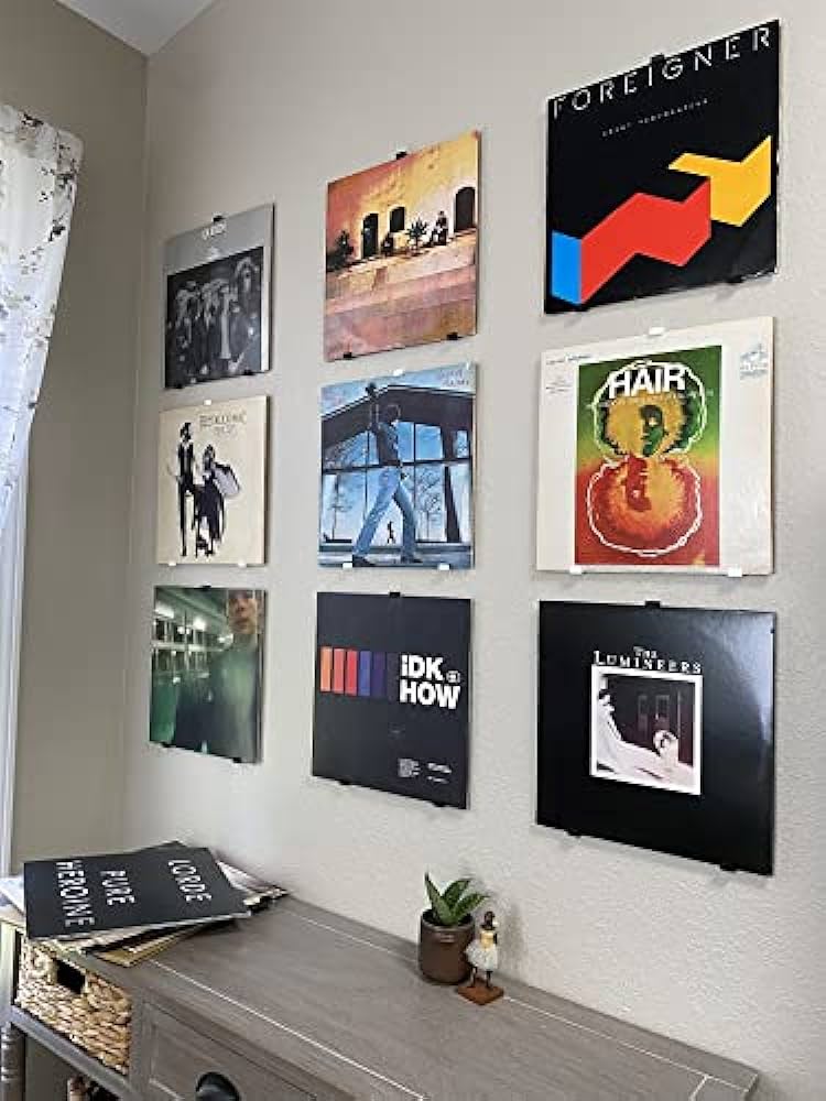 vinyl album wall