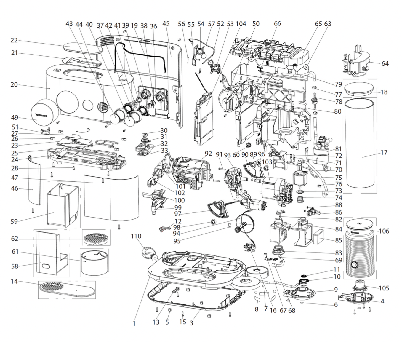 nespresso parts