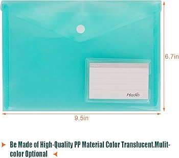 a5 plastic envelope folder