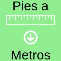 37 pies a metros