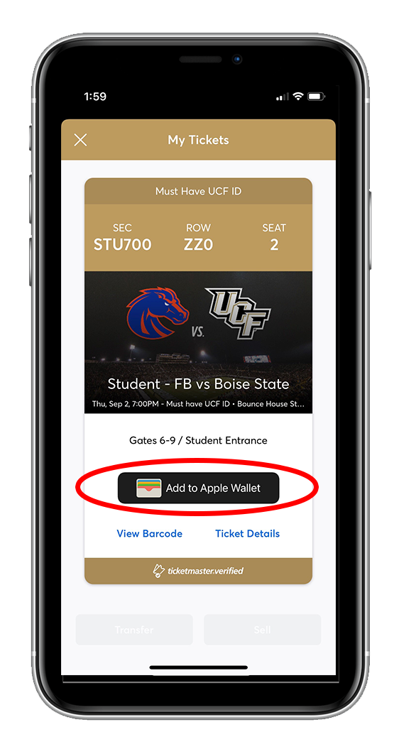 ucf claim student tickets