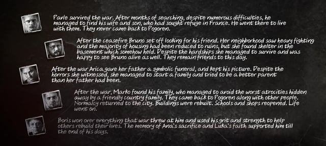 this war of mine endings