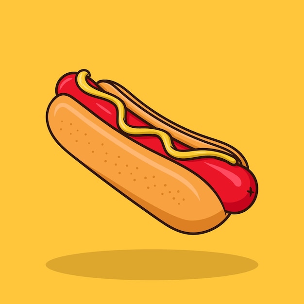 dibujo hot dog