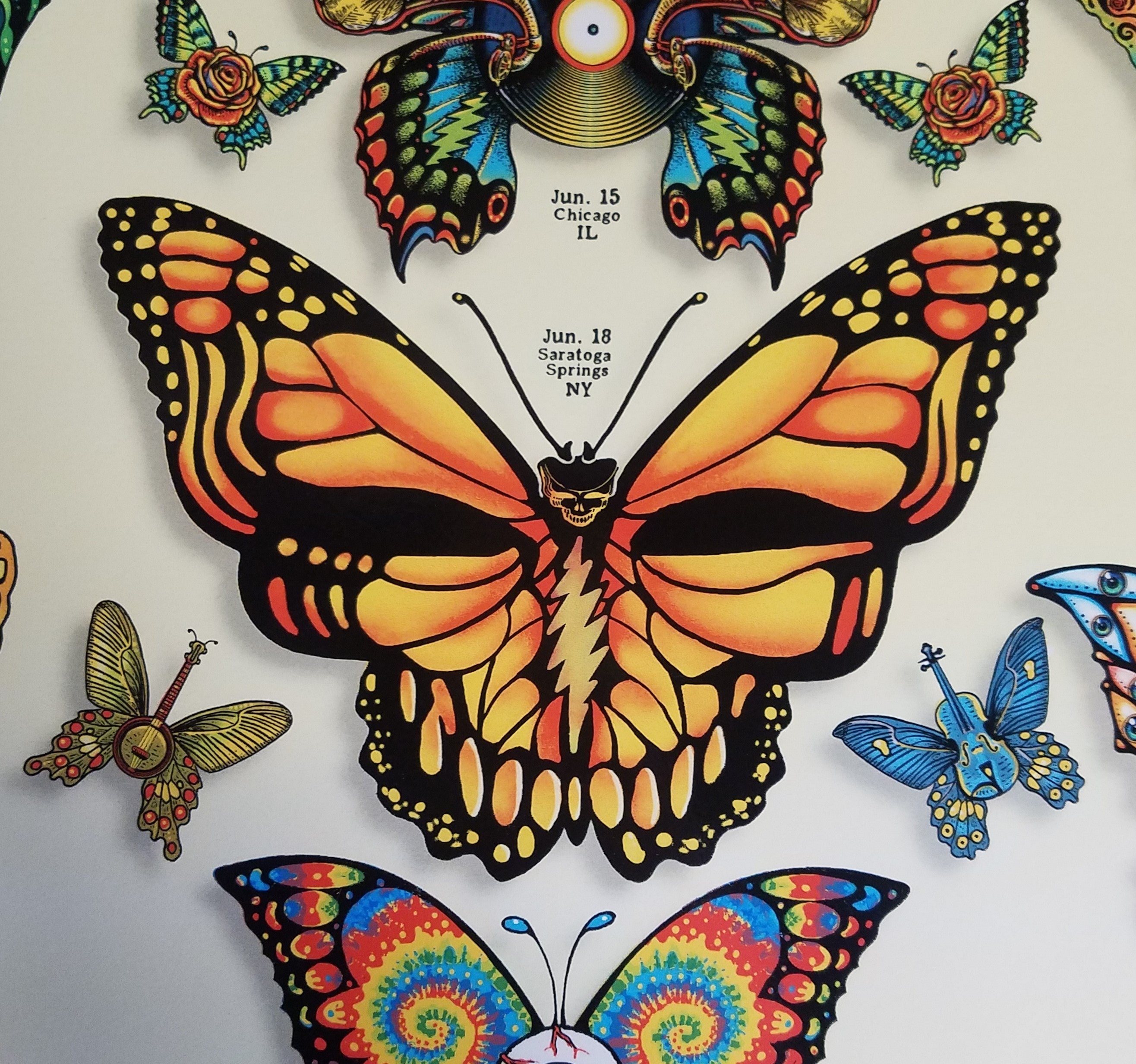 dead and company butterfly poster