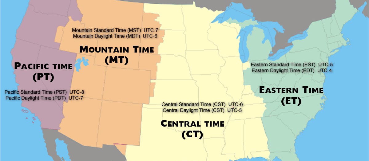 pacific time zone gmt