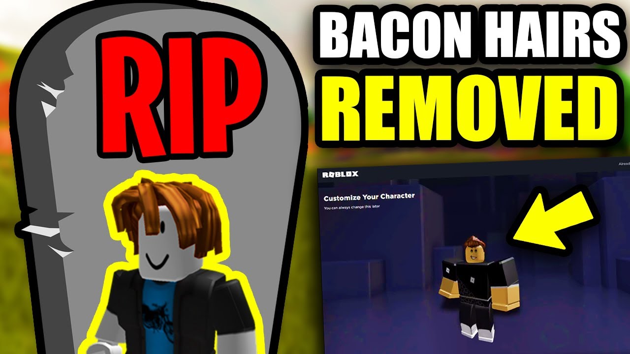 roblox bacon hair removed