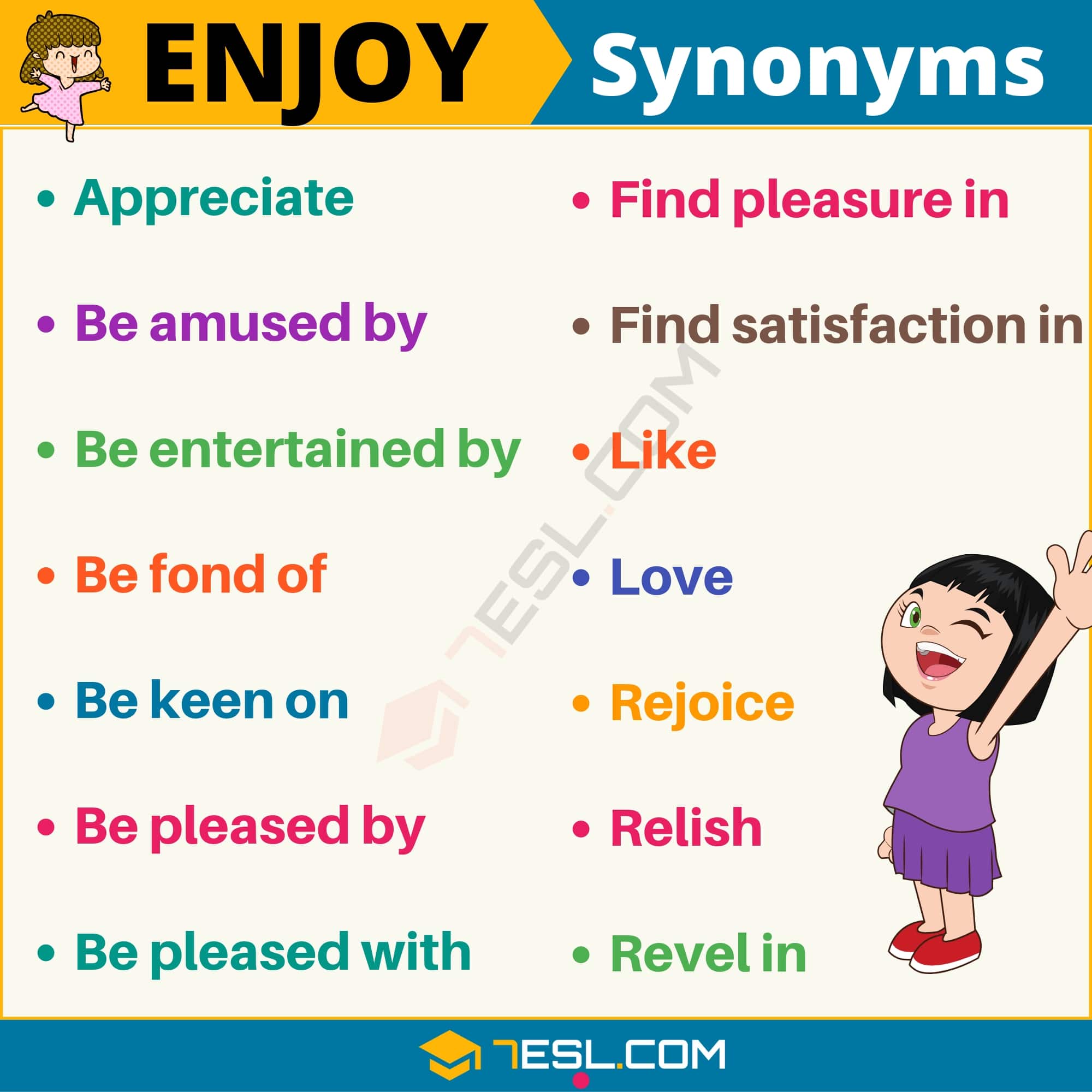 enjoy synonym