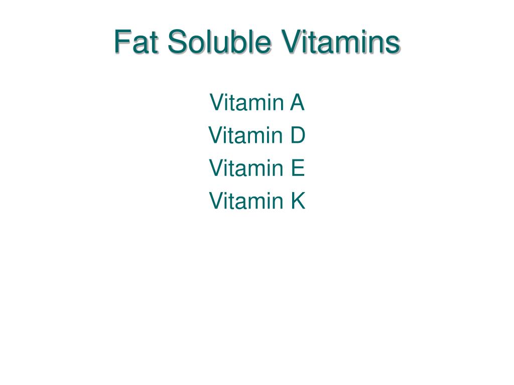 fat soluble vitamins ppt