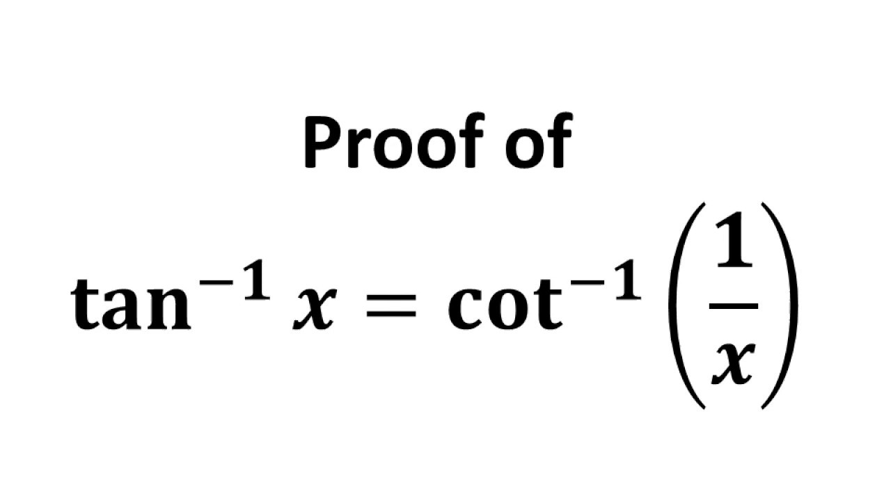 tan-1 cot