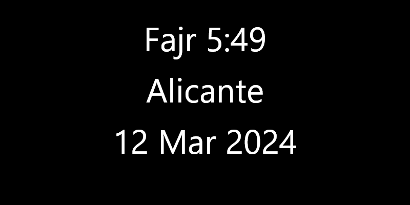 alicante prayer times