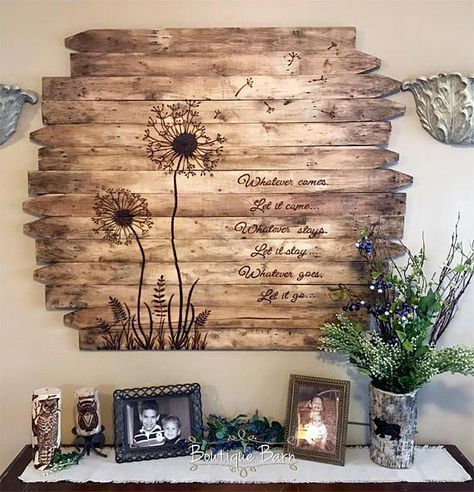 rustic wood wall art