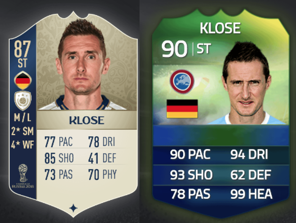 miroslav klose fifa 18