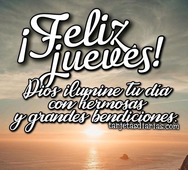 feliz jueves bendiciones