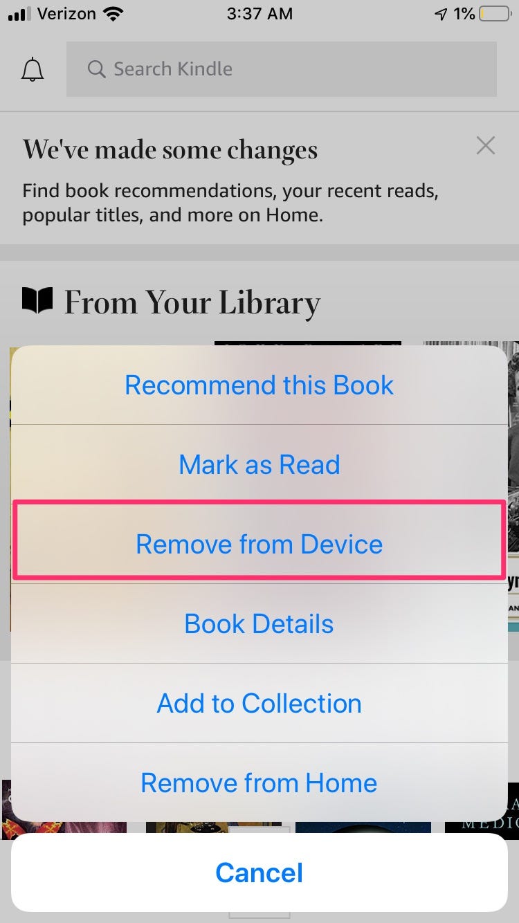 how to remove books from kindle paperwhite
