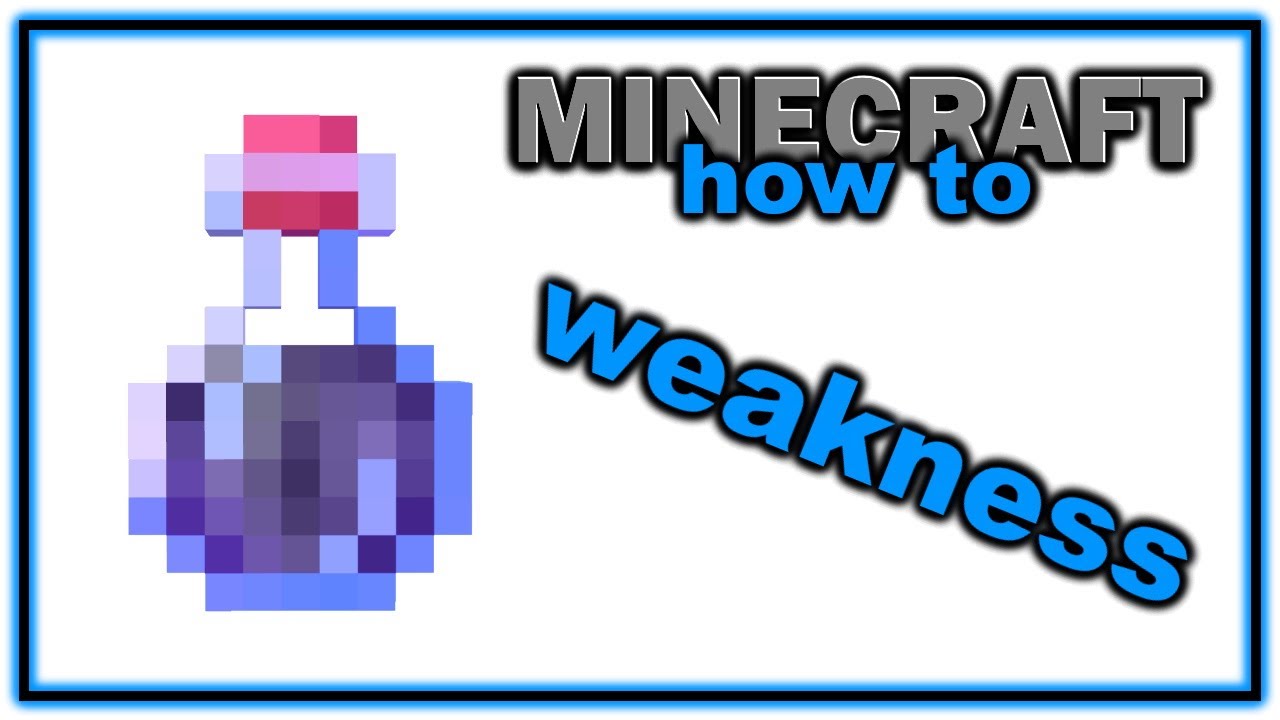 how to make potion of weakness