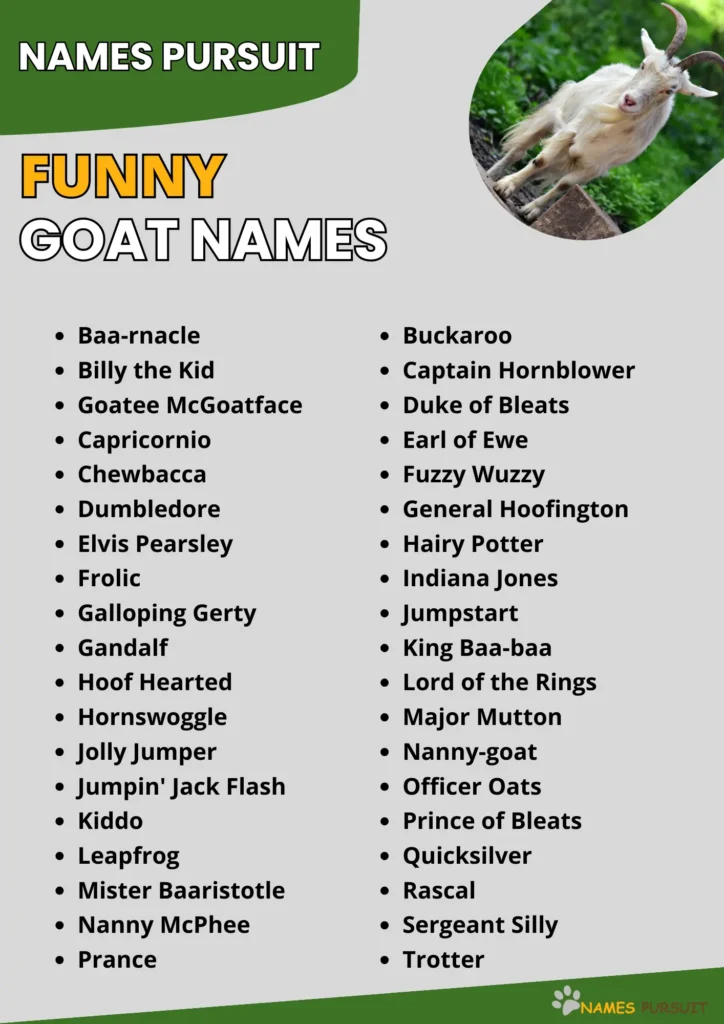 funny goat names