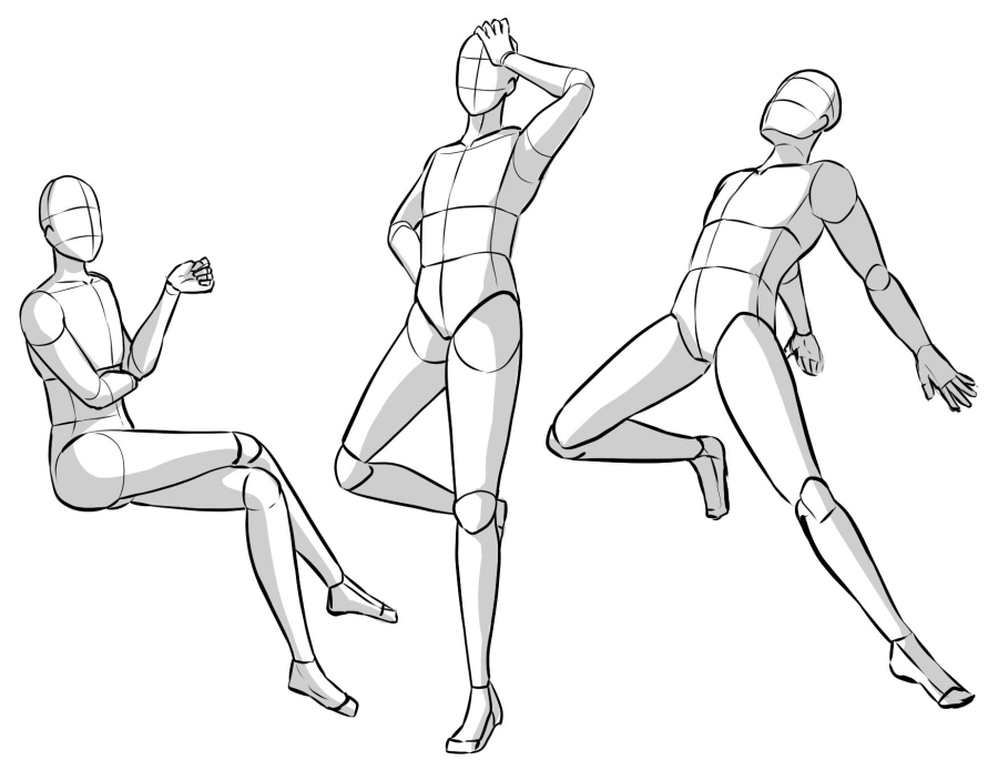 human figure poses