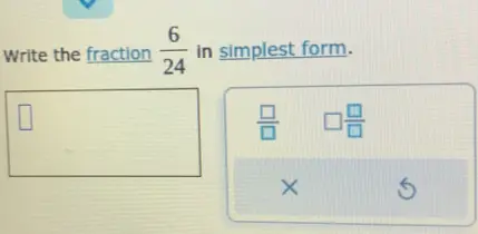 6 24 simplest form