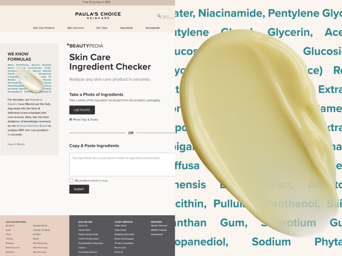 paulas choice ingredient checker