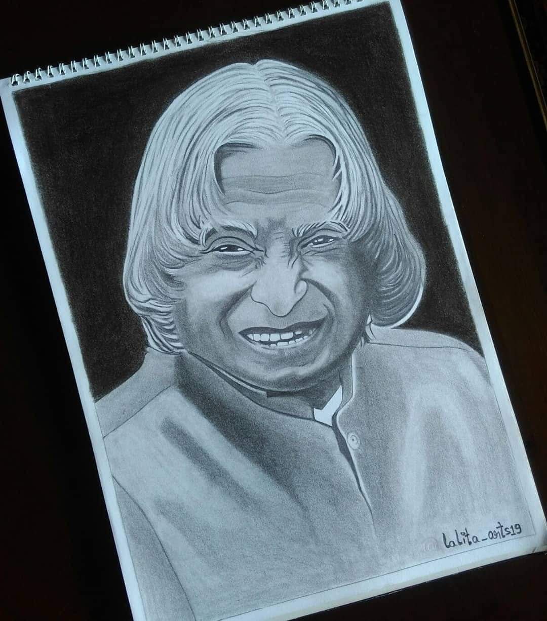 abdul kalam drawing photos