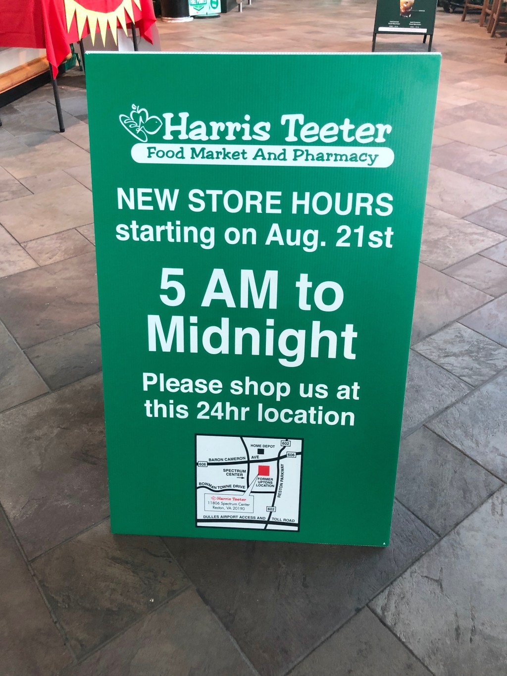 harris teeter sunday hours