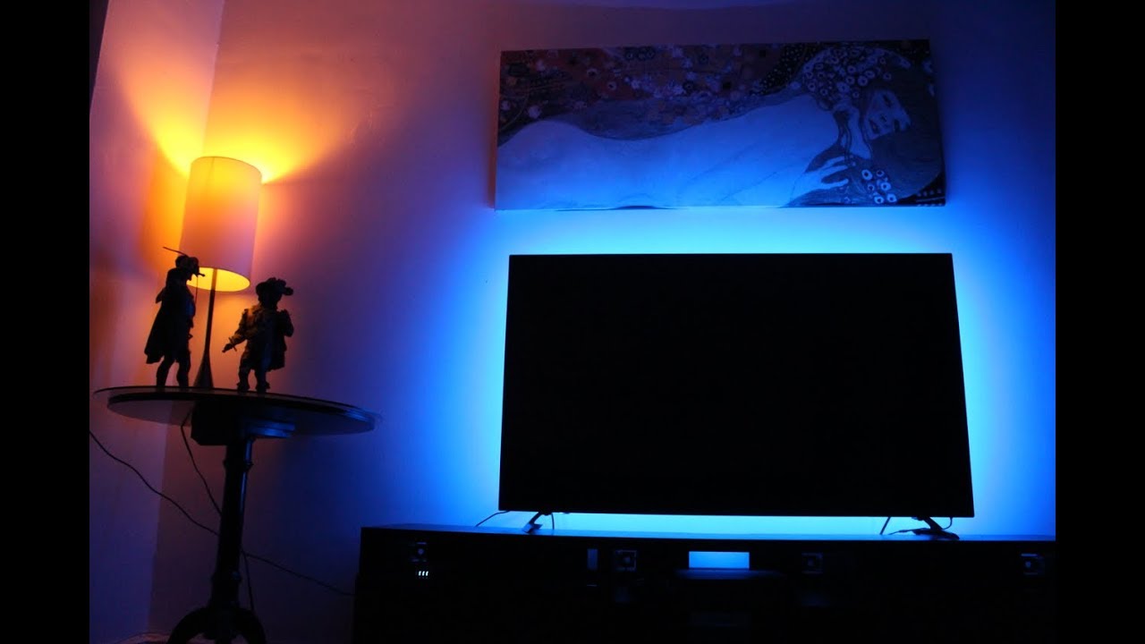 led strips on tv