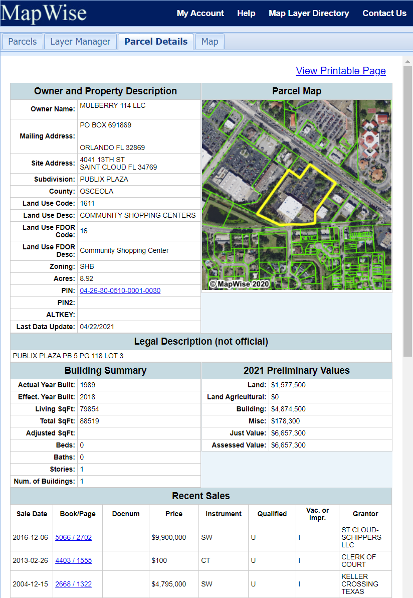 volusia county property parcel search