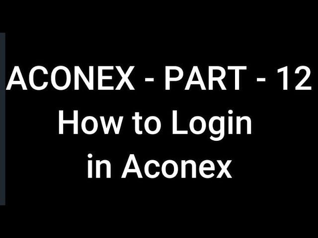 aconex login