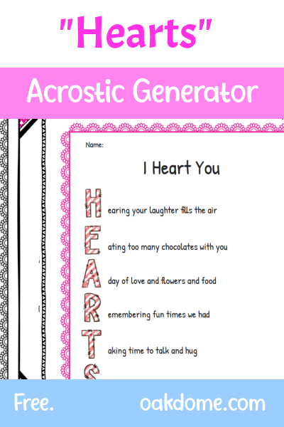 acrostic generator