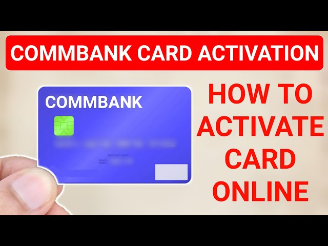 activate commbank card online