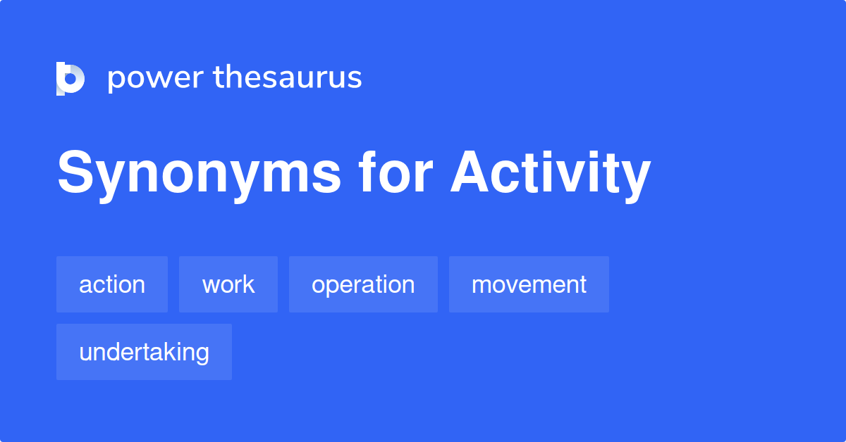 activity synonym