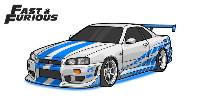 nissan skyline dibujo