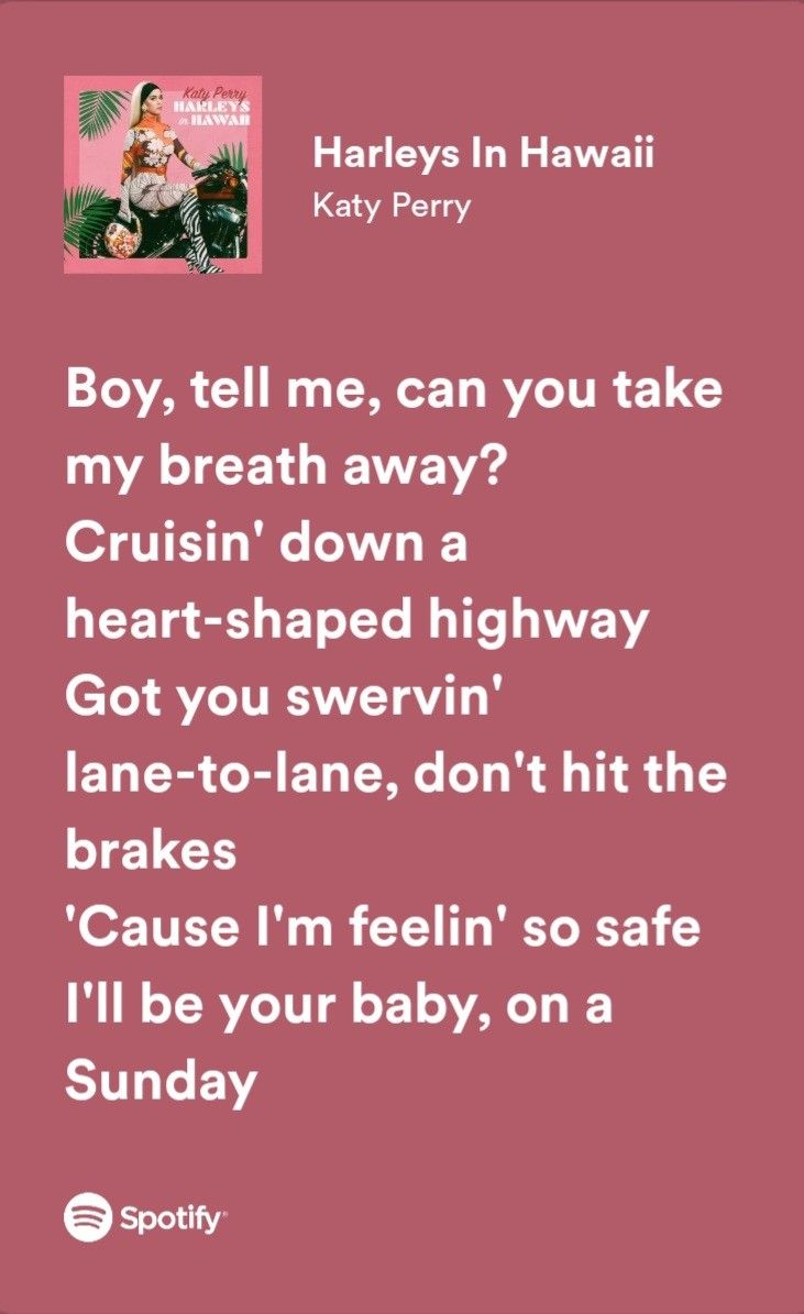 harleys in hawaii lyrics