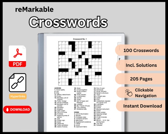 remarkable thing crossword