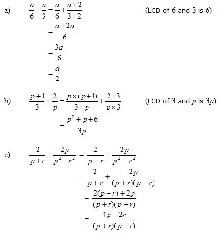 adding rational expressions calculator