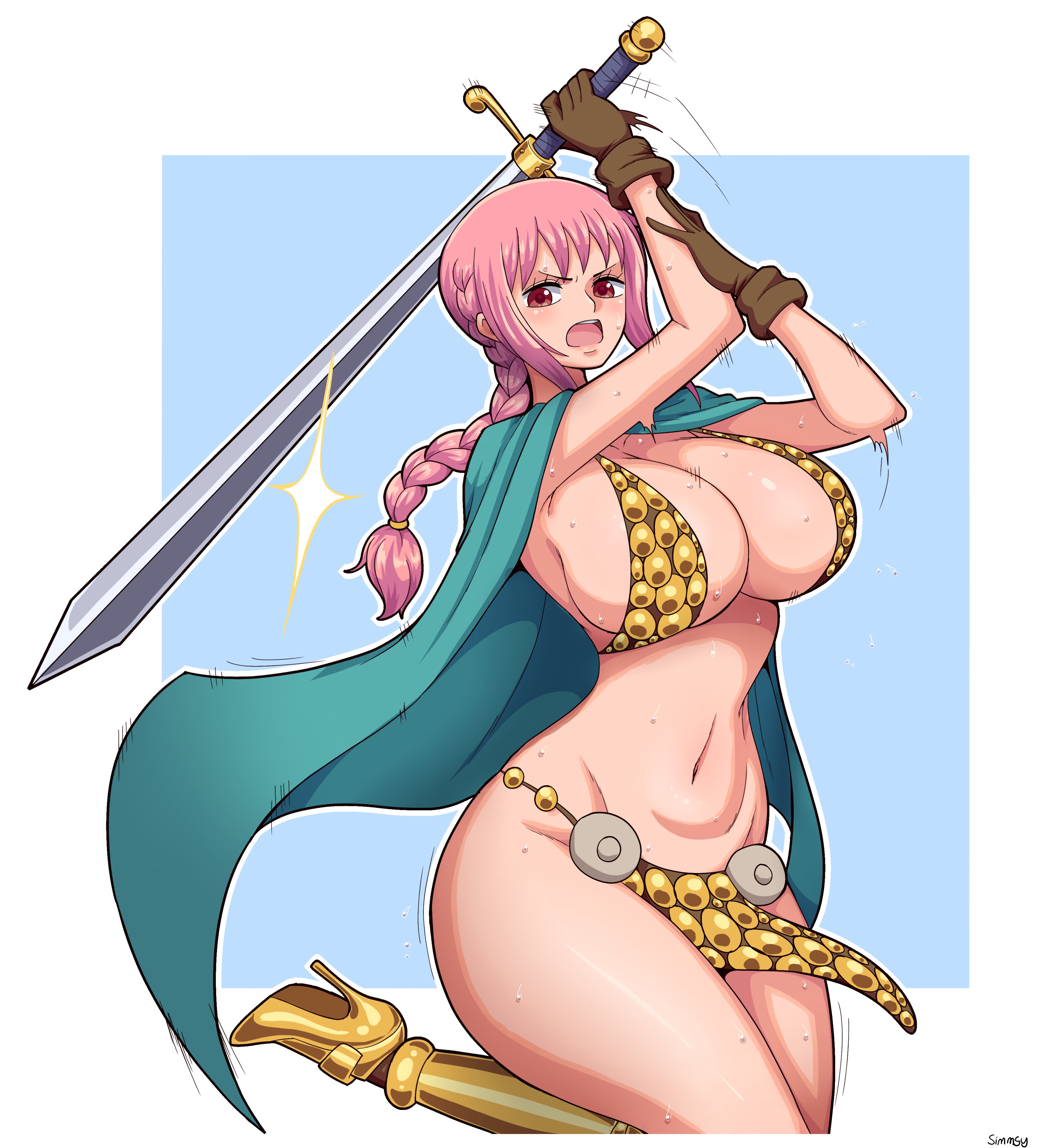 one piece rebecca boobs