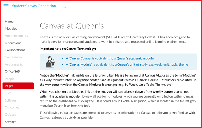 canvas qub