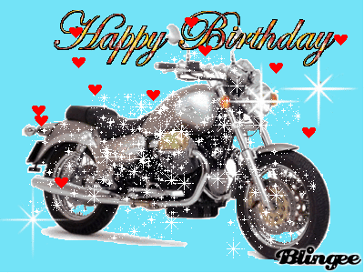 happy birthday biker gif