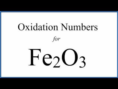 oxidation number of fe2o3