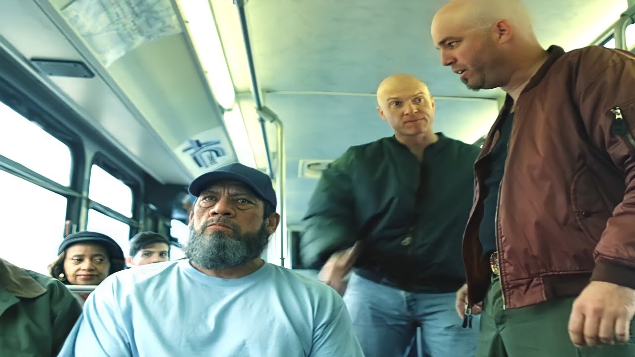 old guy bus fight