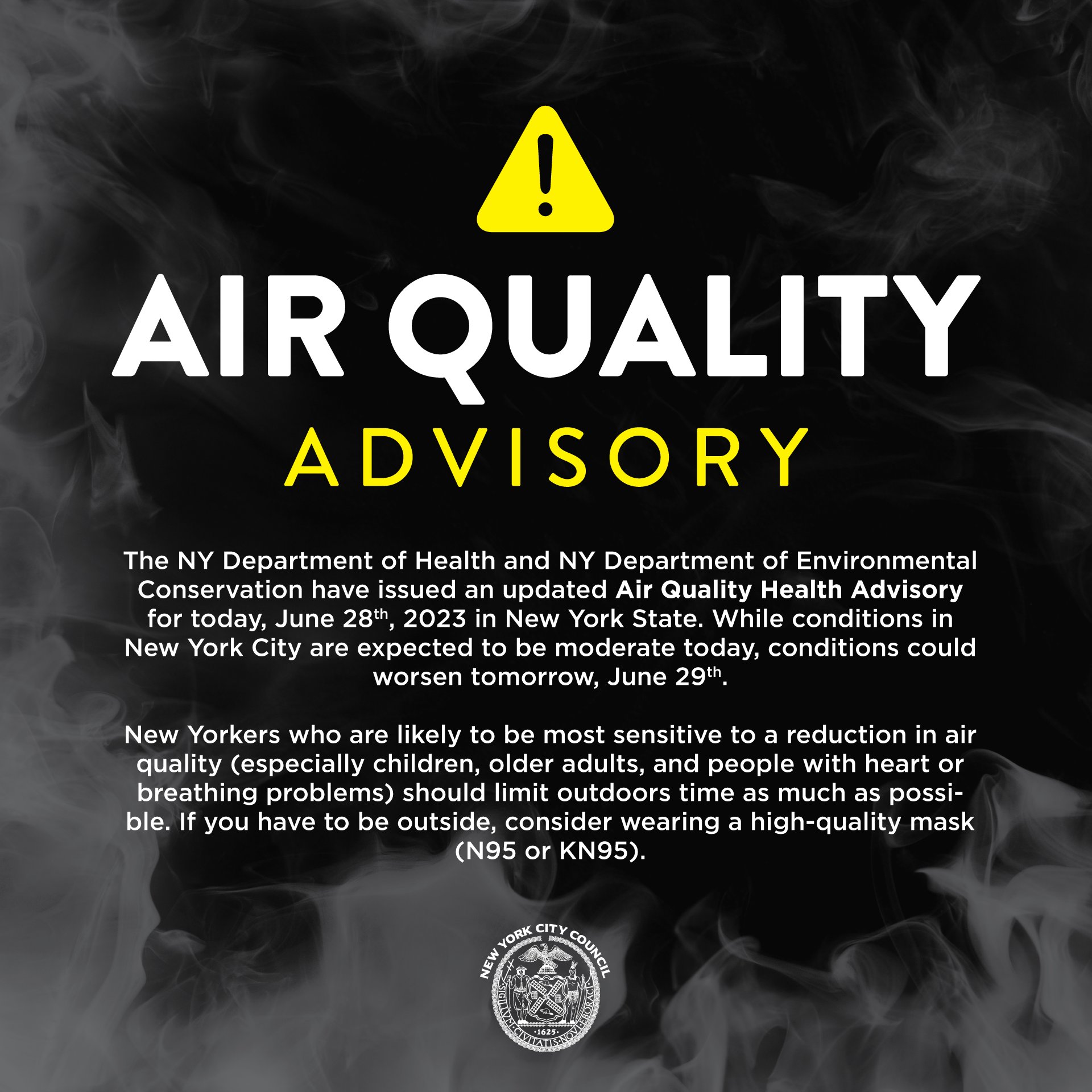 air quality ny tomorrow