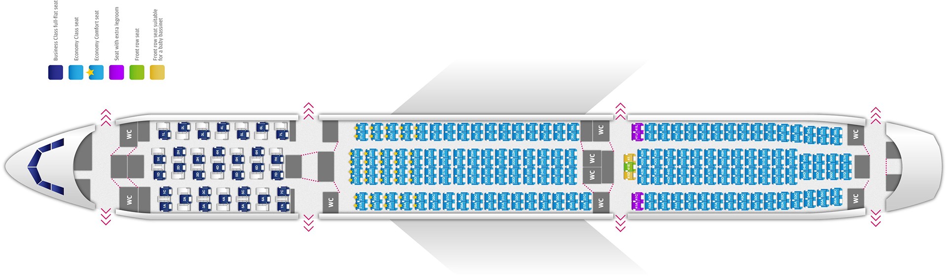 airbus a330 300 finnair seat map