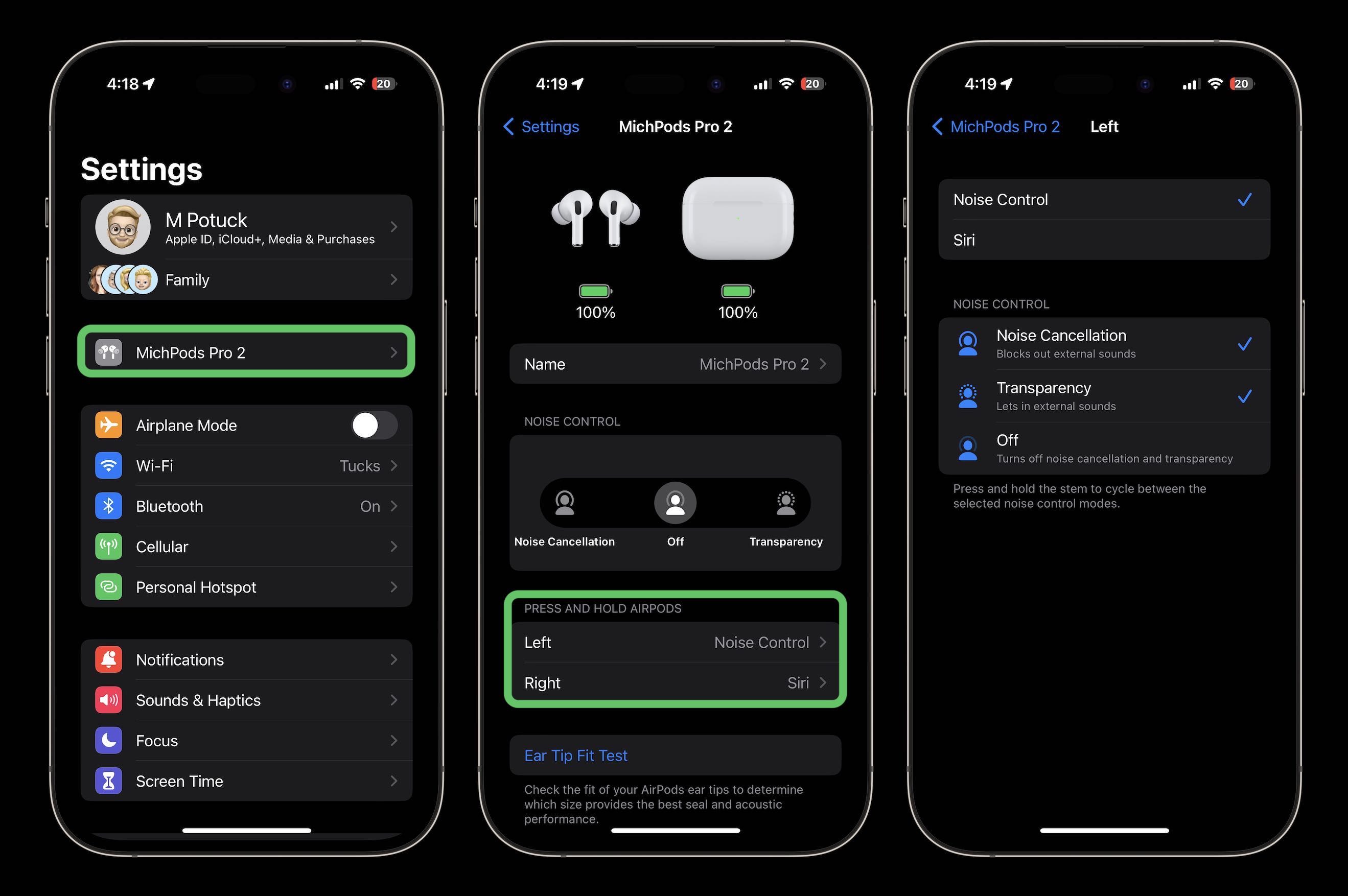 airpod tap controls