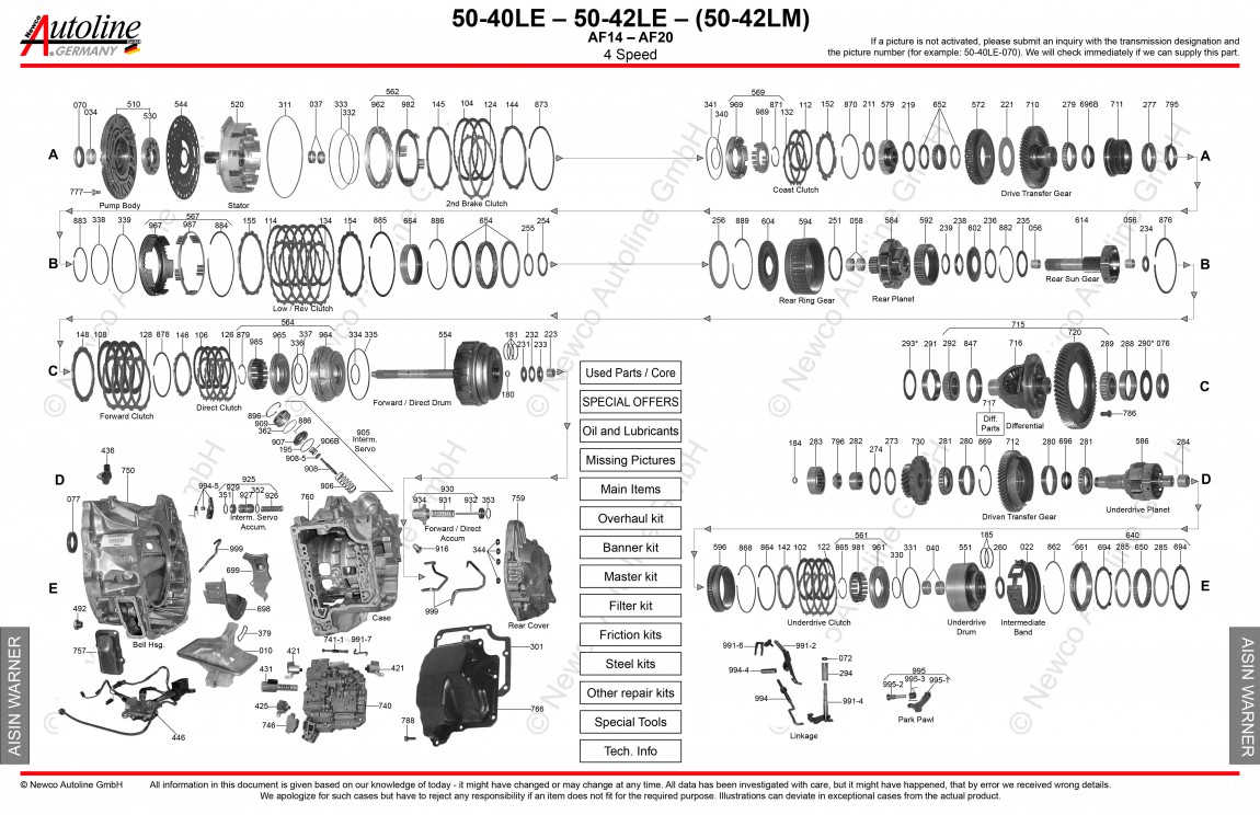 aisin 50 40le