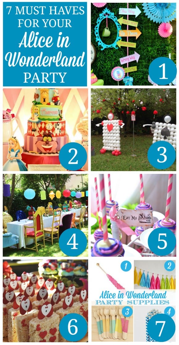 alice in wonderland party items